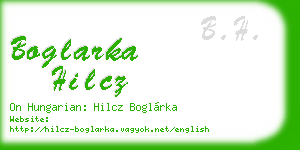 boglarka hilcz business card